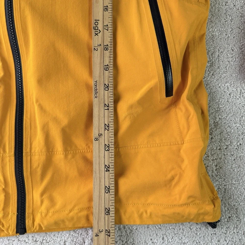 The North‎ Face Leonidas 2 Jacket Mens Small Yellow Black Hood Shell